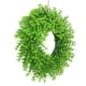 thumbnail image 2 of Corona de puerta Corona de boj para decoración de puerta de entrada Corona de hojas verdes artificiales Estilo01, 2 of 9