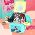 thumbnail image 3 of Pet Backpack Practical Exquisite Plastic Pretend Play Pet Care Set for Gifts, 3 of 8