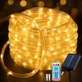 thumbnail image 1 of Luces solares tipo cuerda ANJAYLIA, 20 m, 200 LED, impermeables, color blanco cálido, 1 of 7