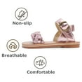 thumbnail image 5 of Girls Sandals Toddler Summer Dress Shoes Gladiator Beach Flat Sandals(TB2116 Pink/11M), 5 of 6