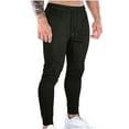 thumbnail image 5 of jsaierl Men's Solid Color Drawstring Sweatpants Slim Fit Elastic Waist Athletic Trousers Stretch Skinny Workout Pants, 5 of 8