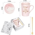 thumbnail image 2 of Gifts for Aunt - La Mejor Tia Del Mundo Mugs, Christmas Mothers Day Birthday Gifts for Aunt, Saying "I Love You" to Her, Futtumy 14 fl oz Pink Marble Coffee Mugs Ceramic Mug Tea Cup, 2 of 10