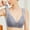 Gray, variant on Chrustmas Jacenvly Spaghetti Strap Bra Women Lace Patchwork Bra Wire Free Underwear One-Piece Bra Everyday Underwear