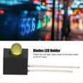 thumbnail image 4 of 100Pcs LED Holder 3mm Lampshade 90 Degree Bend with Light Industrial Control ComponentsYellow Light, 4 of 4
