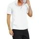 thumbnail image 4 of INSPIRAR CHIC Sudaderas de manga corta con capucha para hombres del Día del Padre, chaquetas con cremallera de color sólido con capucha M Blanca, 4 of 7