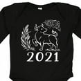 thumbnail image 4 of Inktastic 2021 Chinese New Year Ox Boys or Girls Long Sleeve Baby Bodysuit, 4 of 5