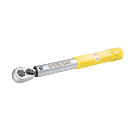 STEELMAN 96249 1/4-Inch Drive Micro-Adjustable Torque Wrench, 30-150