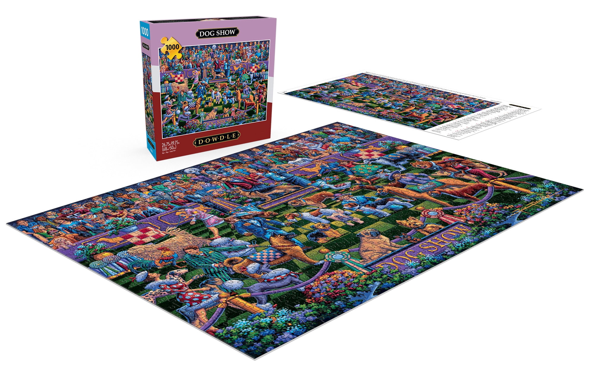 Buffalo Games 1000-Piece Dowdle Dog Show Interlocking Jigsaw Puzzle