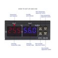 thumbnail image 4 of Digital Display Temperature Controller, ABS Flame Retardant Shell, Wide Measuring Range, Dual Display for Refrigeration and Heating Devices with Integrated Sensor, Humidity, 4 of 7