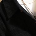 thumbnail image 6 of IROINNID On Sale Shacket for Men Button Down Leisure Corduroy Double Pocket Cardigan Turndown Collar Long Sleeve Shirt,Black, 6 of 8
