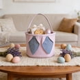 thumbnail image 3 of ddioayh Easter Bunny Ear Basket Handheld Festive Decoration Storage Bag with Portable Design for Boys&Girls Easter Gift Giving Party Favors, 3 of 6