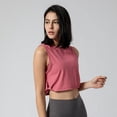 thumbnail image 2 of Chaleco deportivo de yoga para mujer, chaleco deportivo holgado europeo y americano para mujer sin almohadilla para el pecho, 2 of 6