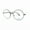 Black, variant on Super Oversized Round Circle Frame Clear Lens Glasses UV400 Gold