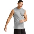 thumbnail image 4 of Hanes Essentials Men's Muscle Tank Sleeveless Tee Workout Gym Crewneck Midweight, 4 of 5