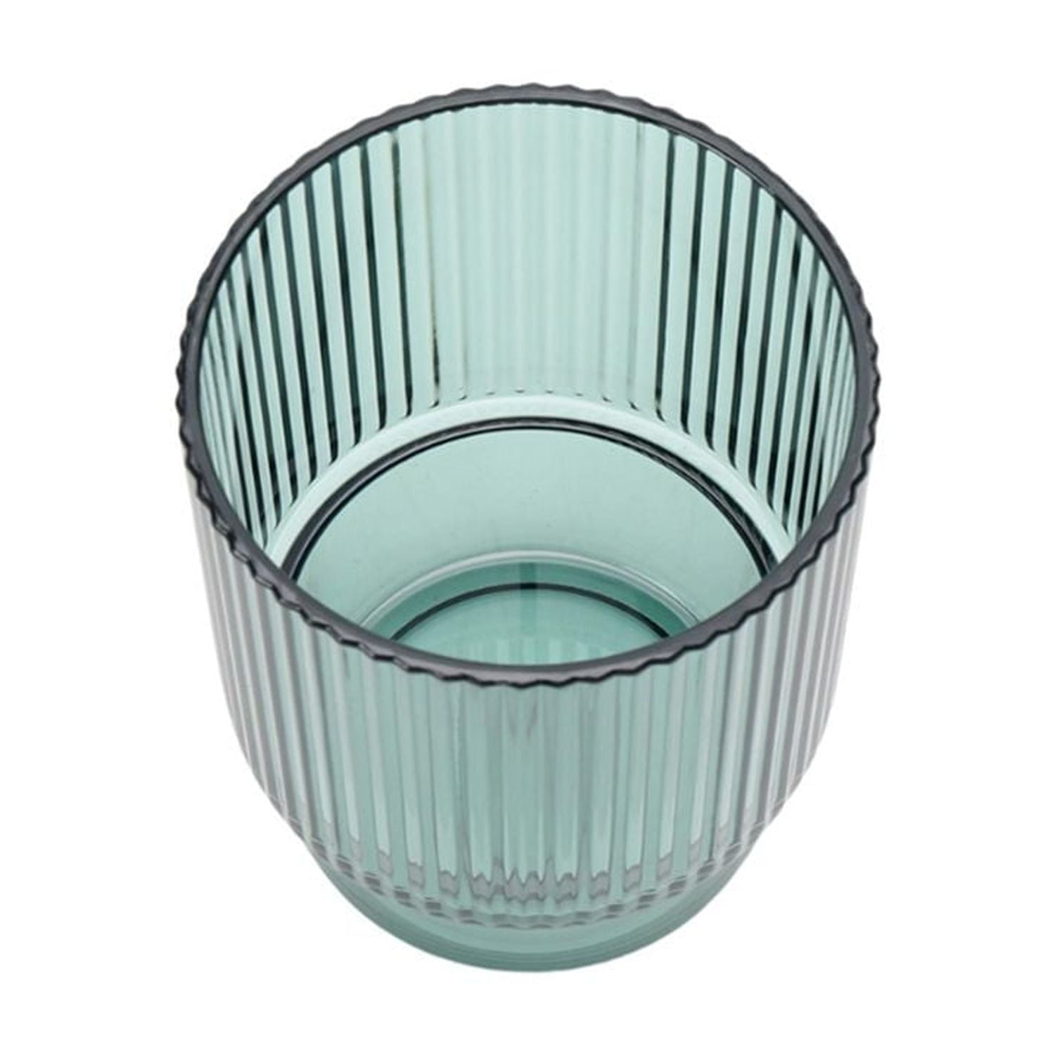Hometrends Verre à whisky cannelé en acrylique teinté de 14,22 oz, 1 pièce