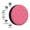 thumbnail image 4 of Fotbe red bows Pattern Spare Tire Cover Thickening Universal Fit for Jeep, Trailer, RV, SUV, Truck, Tough Tire Wheel Soft Cover-14 inch, 4 of 6