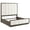 Taupe Oak, Cream, variant on Durango 80-inch Eastern King Panel Bed Smoked Peppercorn