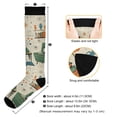 thumbnail image 3 of FORMRS Womens Knee High Socks Casual Long Thick Travel Daily Wear, 1 Pair, Beige Cats Reading, 3 of 6