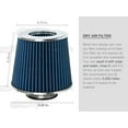 thumbnail image 3 of Cold Air Intake System with Heat Shield Kit + Filter Combo BLUE Compatible For 15-20 Silverado Sierra Suburban Tahoe Yukon Denali Escalade V8, 3 of 7