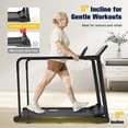 thumbnail image 3 of Hapycity Walking Treadmill for Seniors with Long Handrails, Forward & Reverse Walk, 0% Incline, 300 lbs Capacity for Home Recovery Fitness Exercise Machine, 3 of 9
