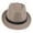 Coffee, variant on Women Men Hat Unisex Casual Contrast Color Curled Brim Braided Sunscreen Foldable Outdoor Travel Panama Cowboy Headwear