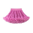 thumbnail image 2 of hengsof Toddlers Puffy Net Tutu Skirt Elastic Waist, Sheer Layered Dance Performance Skirt, Stage Costume for Little Girls Size 0-10 Years, 2 of 5