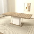 thumbnail image 4 of Dining Table Sets Rectangle extendable dining table for 6-10 people aged effect wood 160-200 cm,Modern Dining Tables, 4 of 11