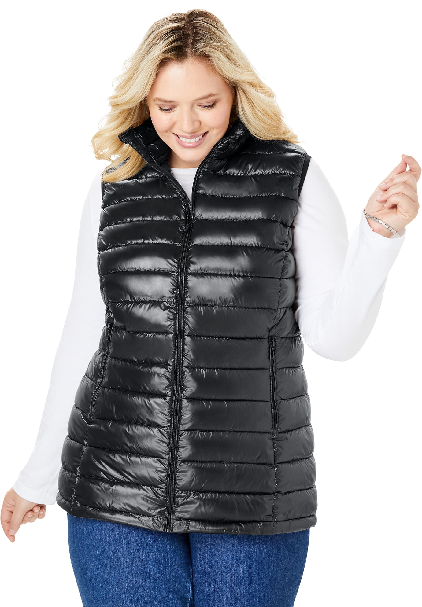 plus size puffer vest