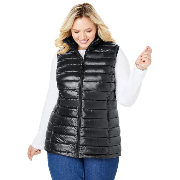 woman within puffer vest