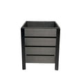 thumbnail image 4 of Grapevine Faux Wood Planter with Metal Frame, Square, 4 of 6