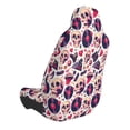 thumbnail image 2 of Wukai Skull lips record Guitar Full Set Car Seat Covers with Soft Padding Universal Auto Front Seats Protector and Cushion Mat, 2 of 5
