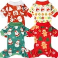 thumbnail image 1 of Pijama para perro XPUDAC, disfraz de muñeco de nieve de Papá Noel, pequeño, 1 of 6