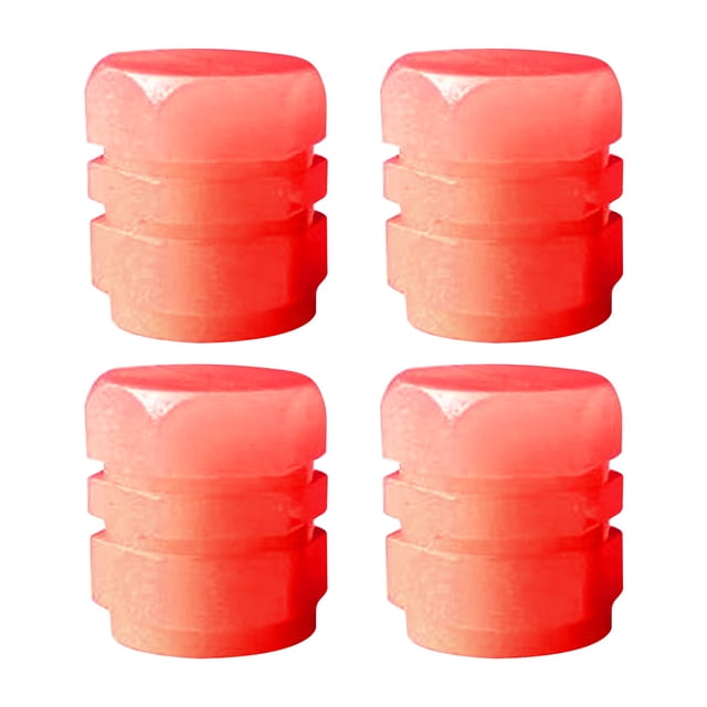 EGNMCR 4 Pcs Bouchons de Valves de Pneu de Voiture Fluorescentes Universels