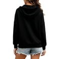 thumbnail image 6 of Cmfcve Women's Casual Half Zip Hoodies Long Sleeve Solid Color Pullover Hooded Sweatshirts with Pockets, 6 of 7