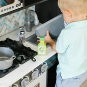 Melissa & Doug Chefs Wooden Pretend Play Kitchen for Kids With “Ice” Cube Dispenser – Charcoal Gray - FSC Certified