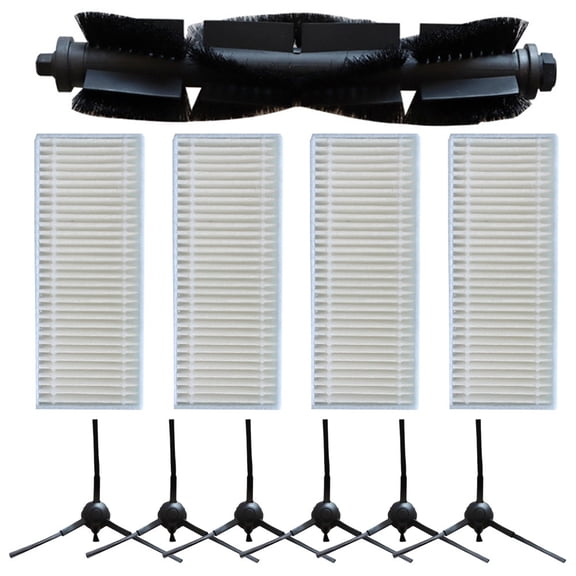 Replacement Parts Kit for Robot Vacuum Main Roller Brush Side Brushes Filters Vacuum Cleaner Accessories