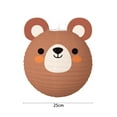 thumbnail image 6 of Manunclaims Animal Lantern Cute Cartoon Decorative Lovely Atmosphere Props Paper Woodland Animal Head Lantern for Festival, 6 of 8
