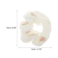thumbnail image 4 of Unique Bargains 1 Pc Elegant Flower Scrunchies Hair Elastic Band white, 4 of 5