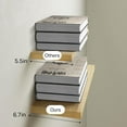thumbnail image 3 of Floating Shelves, 22.5" Wall Mounted Wood Shelves for Bathroom, Bedroom, Living Room, Kitchen, Hanging Shelf for Books/Storage/Decor (Oak-Toned,Set of 2), 3 of 11
