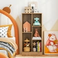 thumbnail image 2 of Gymax 5-Cube Bookshelf 41'' Floor Bookcase w/ 2 Anti-Tipping Kits Freestanding Storage Natural, 2 of 10