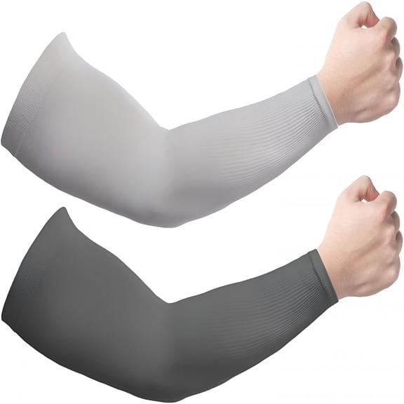 TELOLY UV Protection Arm Sleeves Cooling Sun Sleeves for Men and Women UPF 50 Seamless Arm Covers High Stretch Outdoor Activity Sleeves