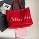 thumbnail image 4 of 2980 Elegante Bolso para Las Axilas para Mujer Nueva Gran Capacidad Bolso para Estudiantes Bolso Hombro (rojo) Rojo, 4 of 8