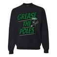 thumbnail image 2 of Wild Bobby Grease the Poles Broad Street Philadelphia Football Sports Unisex Crewneck Graphic Sweatshirt, Black, Small, 2 of 5