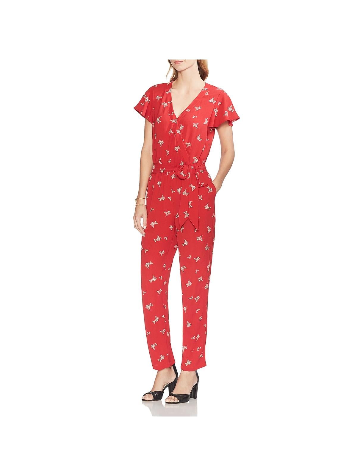 floral short sleeve jumpsuit