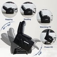 thumbnail image 5 of Comfort Stretch Electric Recliner Chairs for Elderly,Power Lift Recliners Chair with Massage Heat for Adults,Adjustable Furniture for Back,Lumbar,Legs,Leather,2 Side Pocket,Large Size Black, 5 of 8