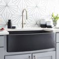 thumbnail image 5 of Native Trails Nskq3320 Nativestone 33" Single Basin Farmhouse Concrete Kitchen Sink - Wood, 5 of 7