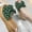 Green, variant on Ichuanyi Slippers for Women Women Bowknot Beach Summer Slippers Slope Heels Plus Size Shoes