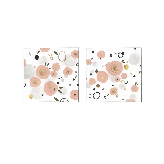 Metaverse Isabelle Z 'Petal Drop' Canvas Art (Set of 2)