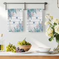 thumbnail image 3 of Teal Blue Coastal Kitchen Towels Set of 2, Starfish Beach Nautical Coral Vintage Absorbent Dish Towels for Kitchen, Microfiber Hand Towel, Quick Drying Tea Towel for Cleaning Decorative Dishcloths, 3 of 7