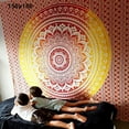 thumbnail image 2 of NUZYZ Mandala Bohemian Yoga Mat Beach Towel Shawl Blanket Indian Wall Hanging Tapestry Golden, 2 of 7